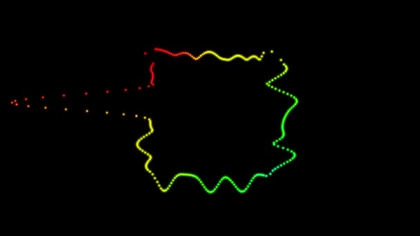 Аудіо Спектр Аудіо Візуалізатор Візуалізатор Графіка Руху — стокове відео