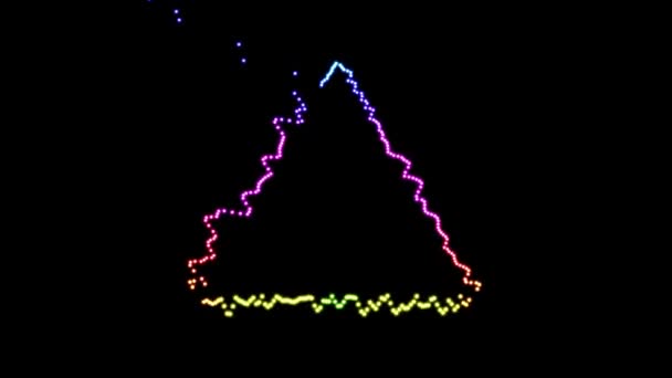 Espectro Áudio Visualizador Áudio Motion Graphics — Vídeo de Stock