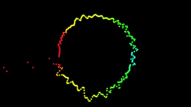 Γραφικά Κίνησης Οπτικοποιητή Φάσματος Ήχου — Αρχείο Βίντεο