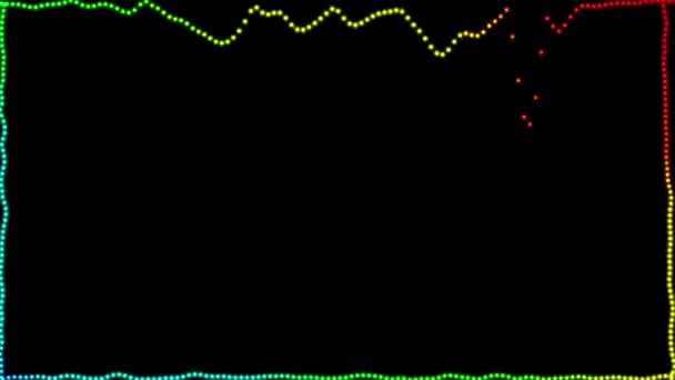 Audio Spectrum Audio Visualizer Motion Graphic — стоковое видео