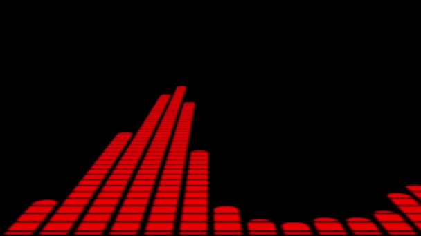 オーディオスペクトラムオーディオビジュアライザーモーショングラフィックス — ストック動画