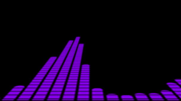 Audio Spectrum Audio Visualizer Beweging Graphics — Stockvideo