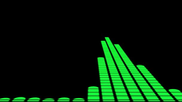 Audio Spectrum Audio Visualizer Motion Graphics — Vídeo de Stock