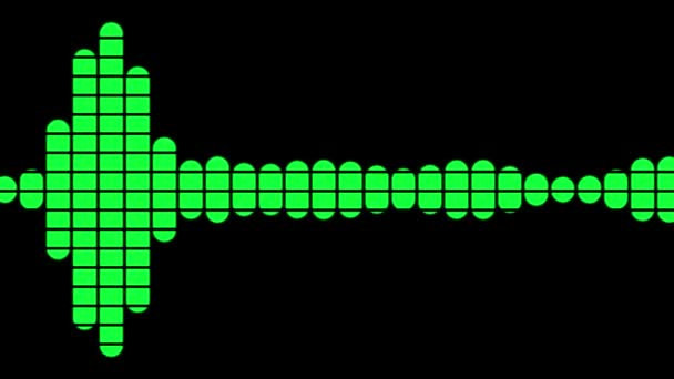 Ses Spektrumu Görselleştirici Hareketi Grafikleri — Stok video