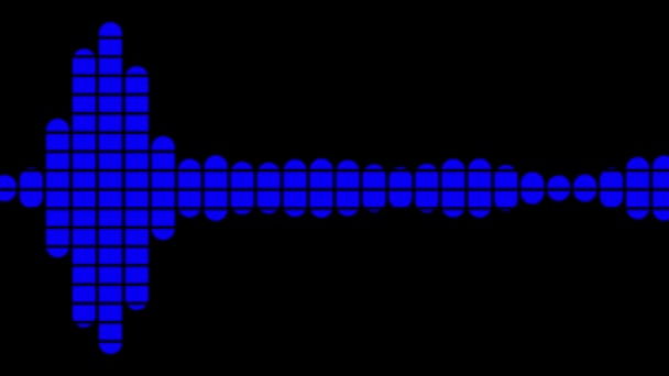 Аудіо Спектр Аудіо Візуалізатор Візуалізатор Графіка Руху — стокове відео