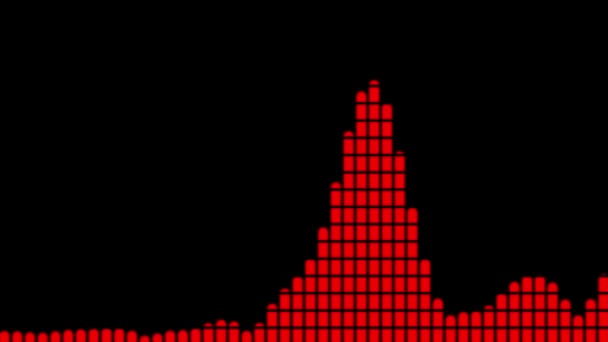 Audio Spectrum Audio Visualizer Motion Graphics — Stock video