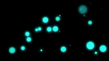 Parlayan neon siber animasyon grafikleri