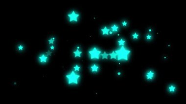 Parlayan neon siber animasyon grafikleri