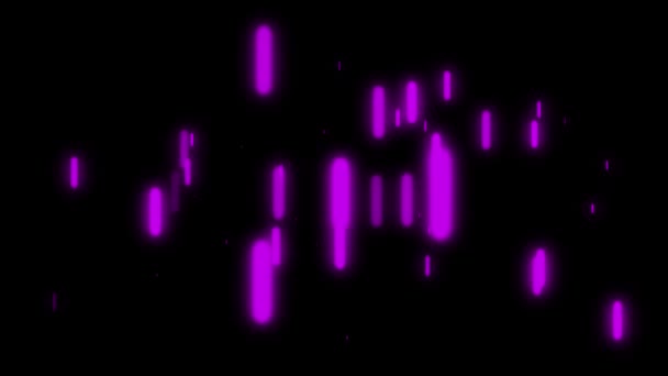 Blinkande Neon Cyber Animation Rörelse Grafik — Stockvideo