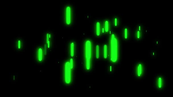 Piscando Neon Animação Cibernética Movimento Gráficos — Vídeo de Stock