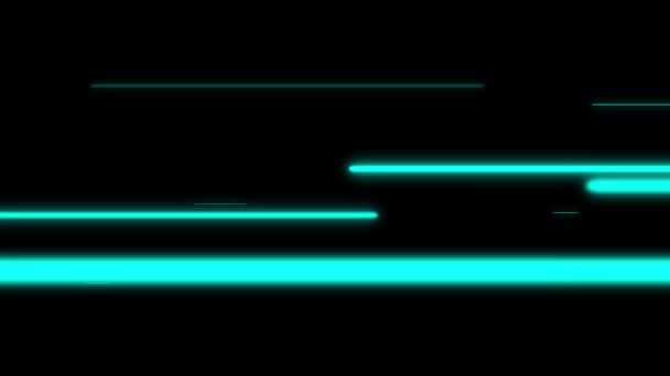 Flashing Neon Cyber Animation Motion Graphics — Stock video