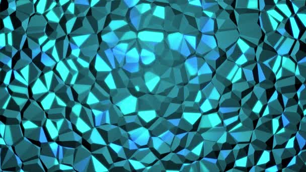 Metalen Reflecterende Kristal Glanzende Beweging Graphics — Stockvideo