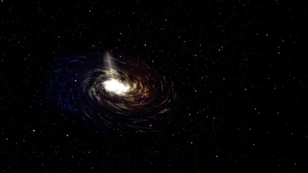 Galaxy Space Star Animation Motion Graphics — Stock video