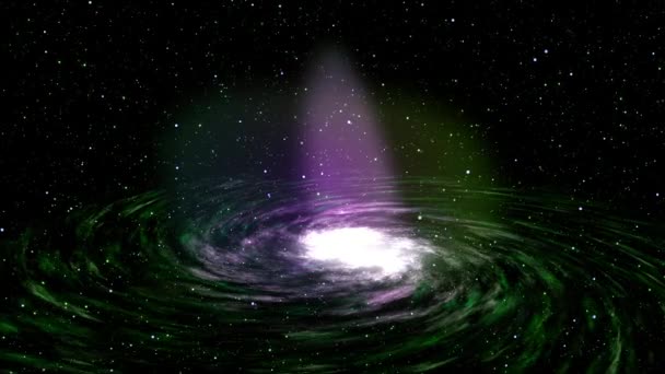 Galaxy Space Star Animatie Beweging Graphics — Stockvideo