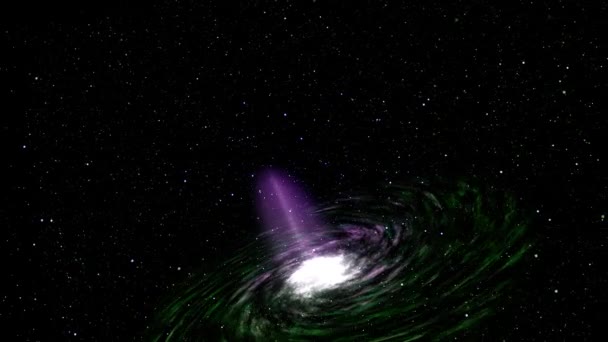 Galaxy Space Star Animatie Beweging Graphics — Stockvideo
