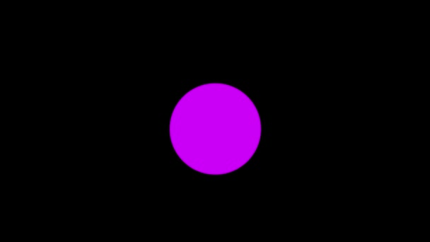 Obrazová Animace Vázaného Kruhu Koule — Stock video