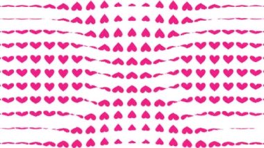 Kalp şekli dalga animasyon grafikleri