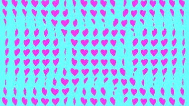 Kalp şekli dalga animasyon grafikleri