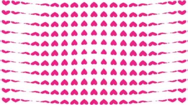 Kalp şekli dalga animasyon grafikleri