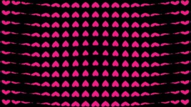 Kalp şekli dalga animasyon grafikleri