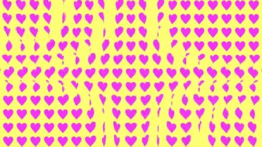 Kalp şekli dalga animasyon grafikleri