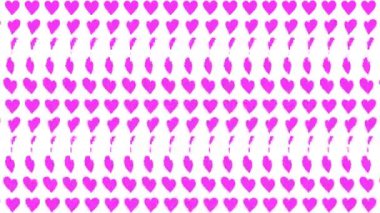 Kalp şekli dalga animasyon grafikleri