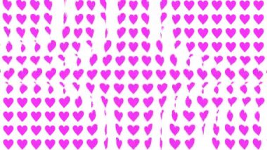 Kalp şekli dalga animasyon grafikleri