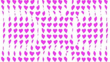 Kalp şekli dalga animasyon grafikleri