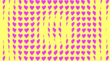 Kalp şekli dalga animasyon grafikleri