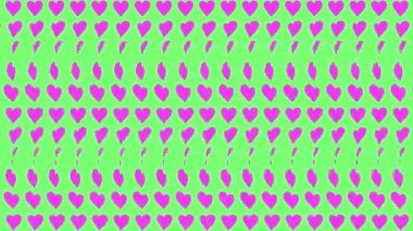 Kalp şekli dalga animasyon grafikleri