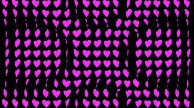 Kalp şekli dalga animasyon grafikleri