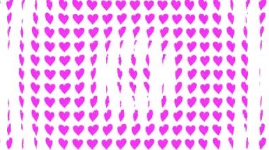 Kalp şekli dalga animasyon grafikleri