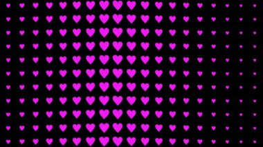 Kalp şekli dalga animasyon grafikleri