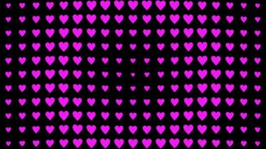 Kalp şekli dalga animasyon grafikleri