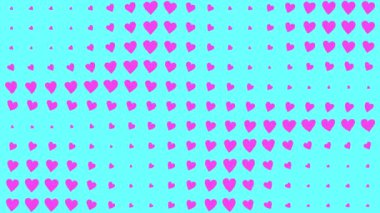 Kalp şekli dalga animasyon grafikleri