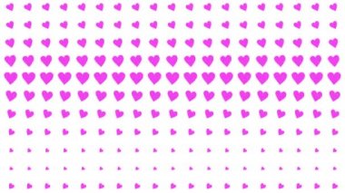 Kalp şekli dalga animasyon grafikleri