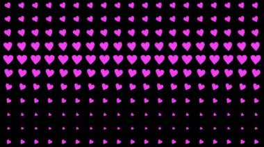 Kalp şekli dalga animasyon grafikleri