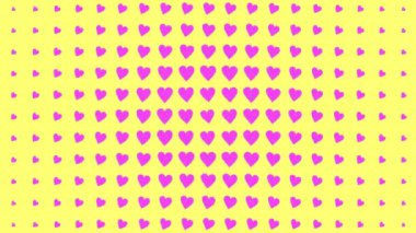 Kalp şekli dalga animasyon grafikleri