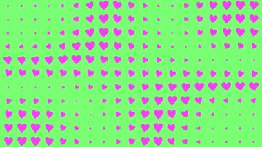 Kalp şekli dalga animasyon grafikleri