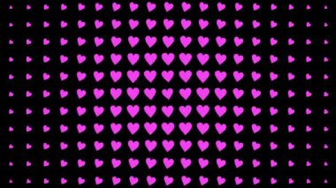 Kalp şekli dalga animasyon grafikleri