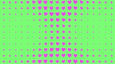 Kalp şekli dalga animasyon grafikleri