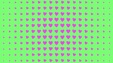 Kalp şekli dalga animasyon grafikleri