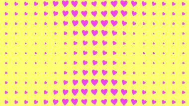 Kalp şekli dalga animasyon grafikleri