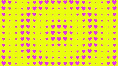 Kalp şekli dalga animasyon grafikleri