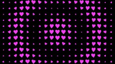 Kalp şekli dalga animasyon grafikleri