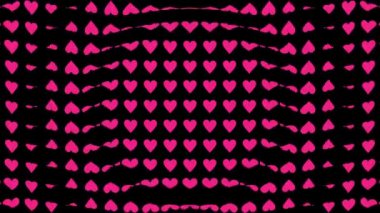 Kalp şekli dalga animasyon grafikleri