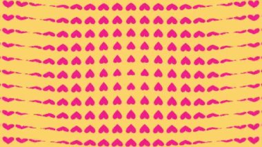 Kalp şekli dalga animasyon grafikleri