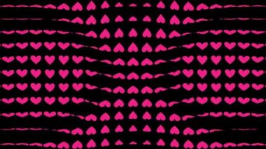 Kalp şekli dalga animasyon grafikleri