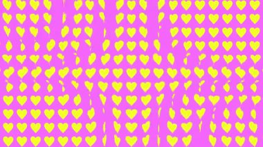 Kalp şekli dalga animasyon grafikleri