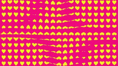 Kalp şekli dalga animasyon grafikleri